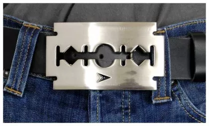 Gürtelschnalle Razor Blade
