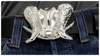 Belt Buckle Cowboy Boots