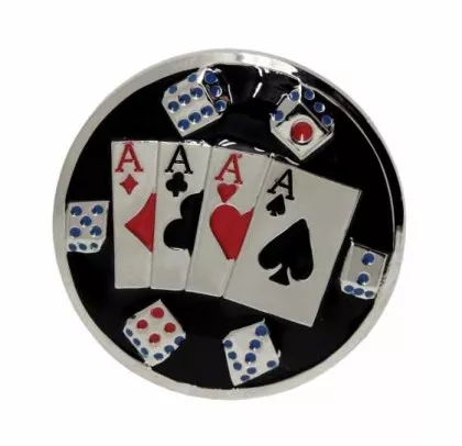 Gürtelschnalle Playing Cards