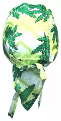 Große Hanfblätter Bandana Cap