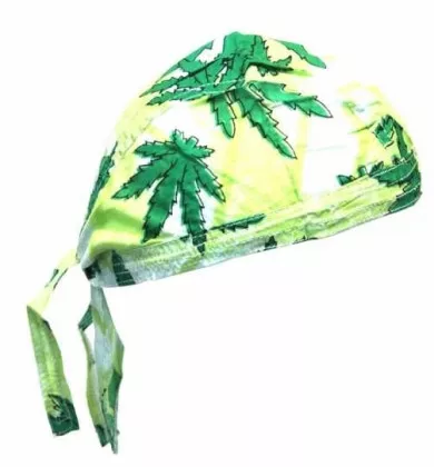 Große Hanfblätter Bandana Cap