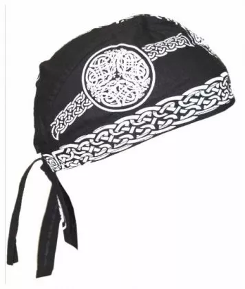 Cooles Kinder Bandana Cap Schwarz und Weiß