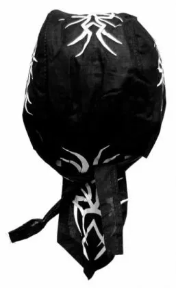 Schwarz Weiß Bandana Cap