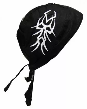 Schwarz Weiß Bandana Cap