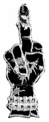 Aufnäher Finger