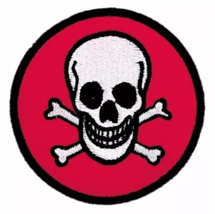Gestickter Aufnäher Totenkopf