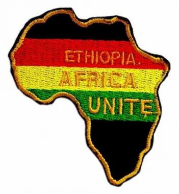 Embroidered Patch Ethiopia Africa Unite