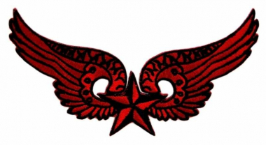 Embroidered Patch Red Wings