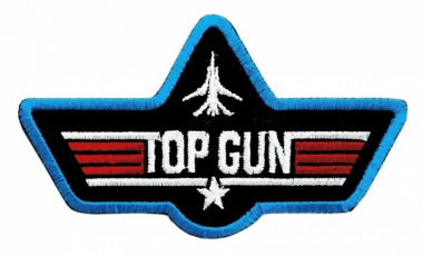 Embroidered Biker Patch Top Gun