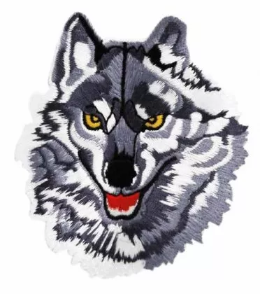 Aufnäher Grauer Wolf