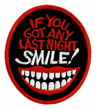 Embroidered Patch Smile!