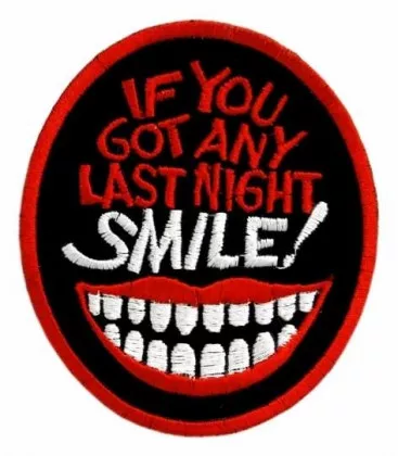 Embroidered Patch Smile!