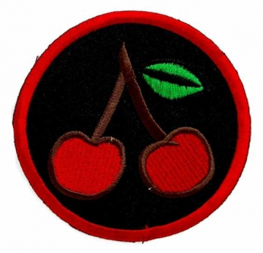 Embroidered Patch Cherries