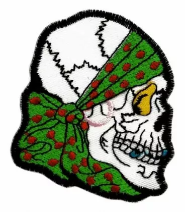 Biker Aufnäher Totenkopf