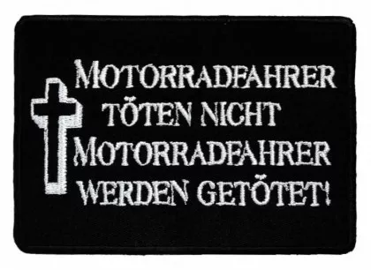 Aufnäher Motorradfahrer