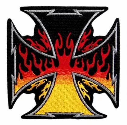 Biker Aufnäher Eisernes Kreuz