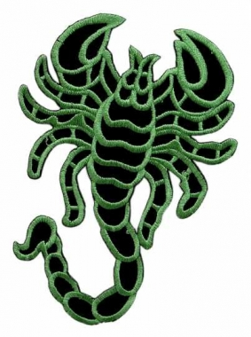 Embroidered Patch - Olive Scorpion