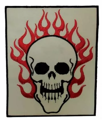 Aufnäher - Burning Skull