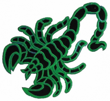 Embroidered Patch - Green Scorpion