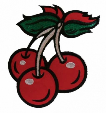 Embroidered Patch - Sweet Cherries