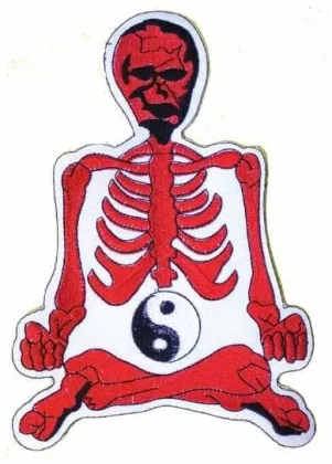 Embroidered Patch - Meditative Skull