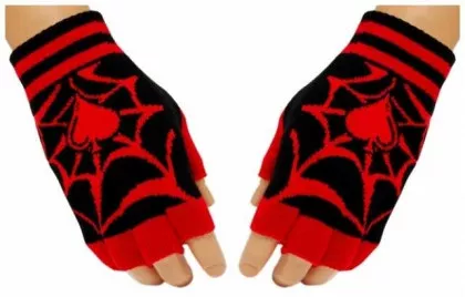 Fingerlose Handschuhe Red Web Ace