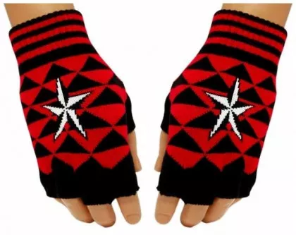 Fingerlose Handschuhe Red Star
