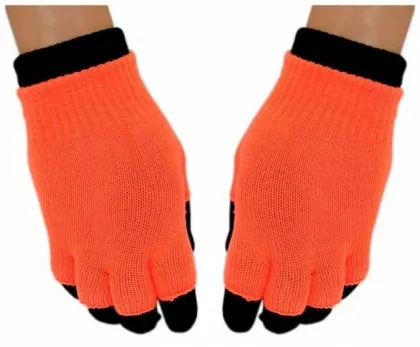 2in1 Handschuhe Neon Orange