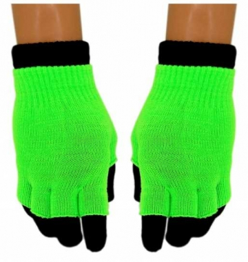 2in1 Handschuhe Neon Grün