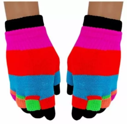 2in1 Handschuhe Mehrfarbig