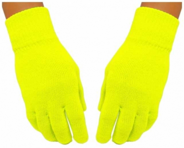 Handschuhe Neon Gelb