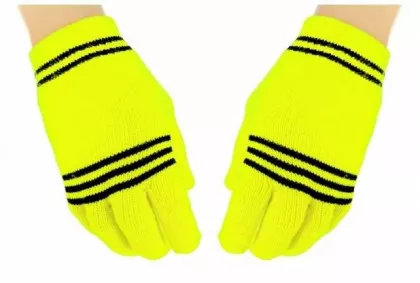 Handschuhe Neon Gelb