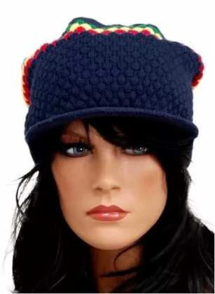 Rasta Cap - Blau