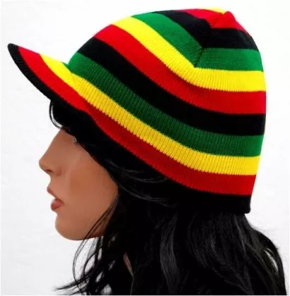 Rasta Cap - Kappe mit Schild