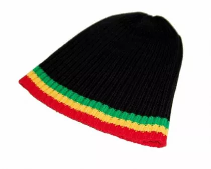 Rasta Beanie Schwarz