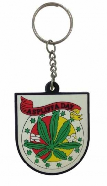 A Spliff A Day Rubber Keyring