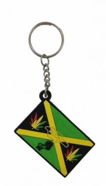 Jamaika Schlüsselanhänger aus Gummi