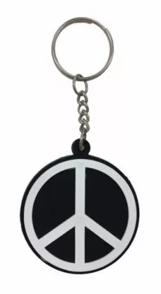 Peace Schlüsselanhänger aus Gummi