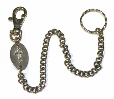 Keychain - Crucifix With Chain