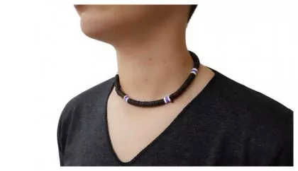 Kokos Kette Weiß & Blau