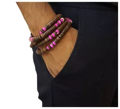Coconut Necklace Magenta