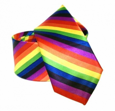 Black tie with Rainbow