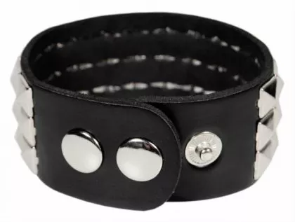 3-Reihen Pyramidennietenarmband