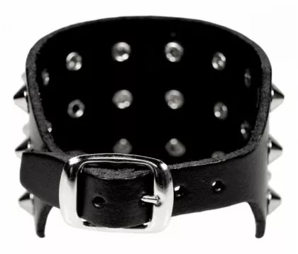 3-Reihiges Spitznieten Armband