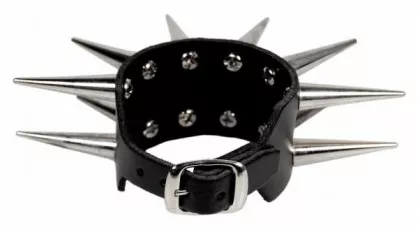 Armband 2 Reihig mit 3 cm Conenieten - Lederarmband