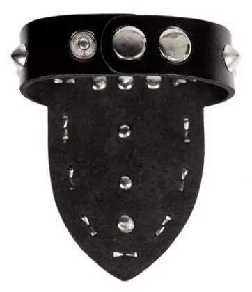 Kunstlederarmband Kreuz und Nieten