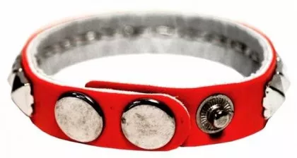 Armband Rot Pyramidennieten
