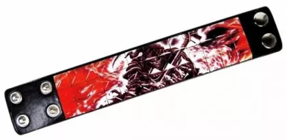 Bedrucktes Nietenarmband Sensenmann