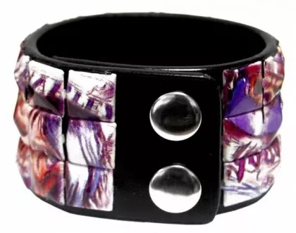 Bedrucktes Nietenarmband Teufel