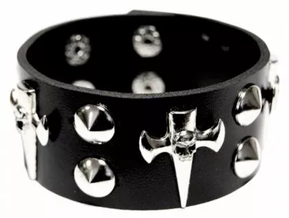 Armband Schwarz Kreuze